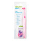 Healthy Smile Tuft single-bristled toothbrush with additional attachments 7 pcs, Pink